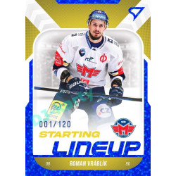 2022/23 Sportzoo ELH 2. série #SL-15 Roman Vráblík Starting Lineup 1st Period xxx/120
