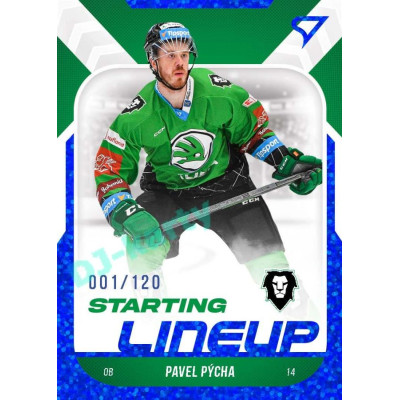 2022/23 Sportzoo ELH 2. série #SL-21 Pavel Pýcha Starting Lineup 1st Period xxx/120