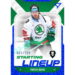 2022/23 Sportzoo ELH 2. série #SL-22 Pontus Aberg Starting Lineup 1st Period xxx/120