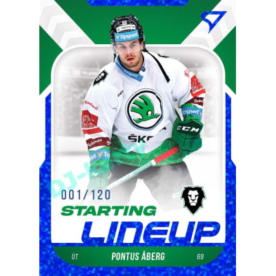 2022/23 Sportzoo ELH 2. série #SL-22 Pontus Aberg Starting Lineup 1st Period xxx/120