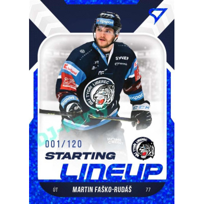 2022/23 Sportzoo ELH 2. série #SL-40 Martin Faško-Rudáš Starting Lineup 1st Period xxx/120