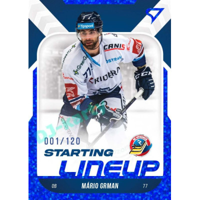 2022/23 Sportzoo ELH 2. série #SL-44 Mário Grman Starting Lineup 1st Period xxx/120