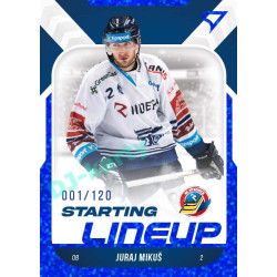 2022/23 Sportzoo ELH 2. série #SL-45 Juraj Mikuš Starting Lineup 1st Period xxx/120
