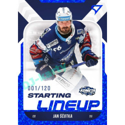 2022/23 Sportzoo ELH 2. série #SL-63 Jan Ščotka Starting Lineup 1st Period xxx/120