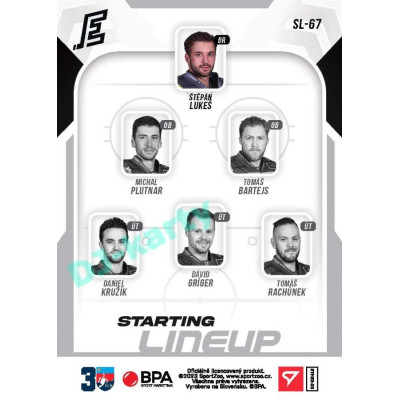 2022/23 Sportzoo ELH 2. série #SL-67 Štěpán Lukeš Starting Lineup 1st Period xxx/120