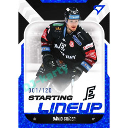 2022/23 Sportzoo ELH 2. série #SL-71 Dávid Gríger Starting Lineup 1st Period xxx/120