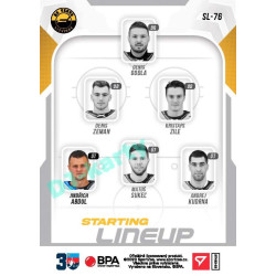 2022/23 Sportzoo ELH 2. série #SL-76 Jindřich Abdul Starting Lineup 1st Period xxx/120