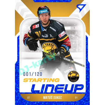 2022/23 Sportzoo ELH 2. série #SL-77 Matúš Sukeľ Starting Lineup 1st Period xxx/120