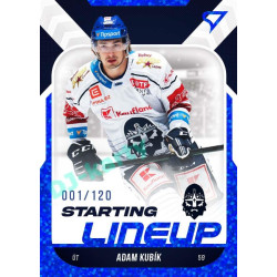 2022/23 Sportzoo ELH 2. série #SL-82 Adam Kubík Starting Lineup 1st Period xxx/120