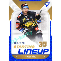 2022/23 Sportzoo ELH 2. série #SL-89 Viktor Hübl Starting Lineup 1st Period xxx/120