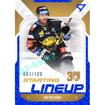 2022/23 Sportzoo ELH 2. série #SL-89 Viktor Hübl Starting Lineup 1st Period xxx/120