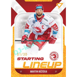 2022/23 Sportzoo ELH 2. série #SL-04 Martin Růžička Starting Lineup 3rd Period xx/30
