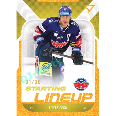 2022/23 Sportzoo ELH 2. série #SL-17 Lukáš Pech Starting Lineup 3rd Period xx/30