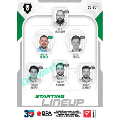 2022/23 Sportzoo ELH 2. série #SL-20 Martin Pláněk Starting Lineup 3rd Period xx/30