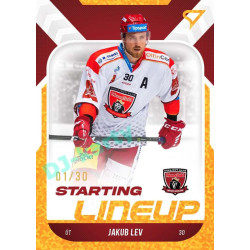 2022/23 Sportzoo ELH 2. série #SL-29 Jakub Lev Starting Lineup 3rd Period xx/30