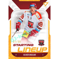 2022/23 Sportzoo ELH 2. série #SL-30 Oliver Okuliar Starting Lineup 3rd Period xx/30