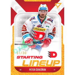 2022/23 Sportzoo ELH 2. série #SL-32 Peter Čerešňák Starting Lineup 3rd Period xx/30