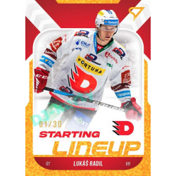 2022/23 Sportzoo ELH 2. série #SL-34 Lukáš Radil Starting Lineup 3rd Period xx/30