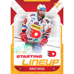 2022/23 Sportzoo ELH 2. série #SL-36 Robert Kousal Starting Lineup 3rd Period xx/30