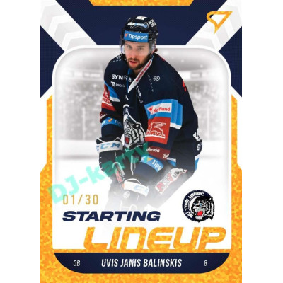 2022/23 Sportzoo ELH 2. série #SL-39 Uvis Janis Balinskis Starting Lineup 3rd Period xx/30