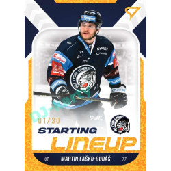 2022/23 Sportzoo ELH 2. série #SL-40 Martin Faško-Rudáš Starting Lineup 3rd Period xx/30