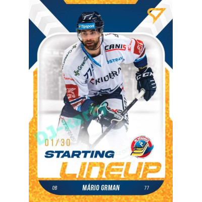 2022/23 Sportzoo ELH 2. série #SL-44 Mário Grman Starting Lineup 3rd Period xx/30