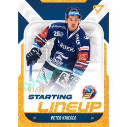 2022/23 Sportzoo ELH 2. série #SL-47 Peter Krieger Starting Lineup 3rd Period xx/30