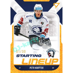 2022/23 Sportzoo ELH 2. série #SL-53 Petr Kodýtek Starting Lineup 3rd Period xx/30