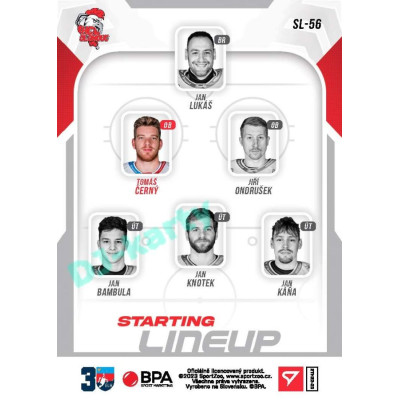 2022/23 Sportzoo ELH 2. série #SL-56 Tomáš Černý Starting Lineup 3rd Period xx/30