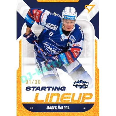 2022/23 Sportzoo ELH 2. série #SL-62 Marek Ďaloga Starting Lineup 3rd Period xx/30