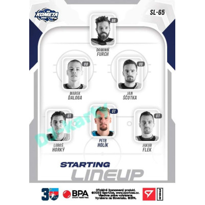2022/23 Sportzoo ELH 2. série #SL-65 Petr Holík Starting Lineup 3rd Period xx/30