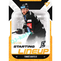 2022/23 Sportzoo ELH 2. série #SL-69 Tomáš Bartejs Starting Lineup 3rd Period xx/30