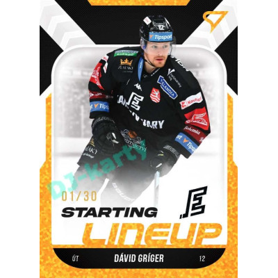 2022/23 Sportzoo ELH 2. série #SL-71 Dávid Gríger Starting Lineup 3rd Period xx/30