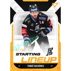 2022/23 Sportzoo ELH 2. série #SL-72 Tomáš Rachůnek Starting Lineup 3rd Period xx/30