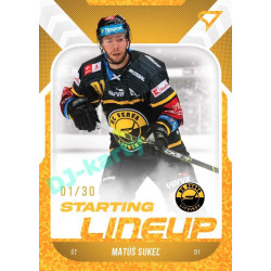 2022/23 Sportzoo ELH 2. série #SL-77 Matúš Sukeľ Starting Lineup 3rd Period xx/30