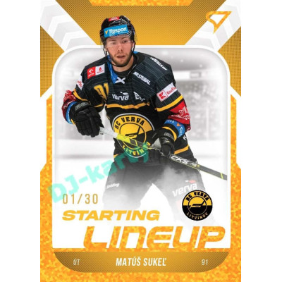 2022/23 Sportzoo ELH 2. série #SL-77 Matúš Sukeľ Starting Lineup 3rd Period xx/30