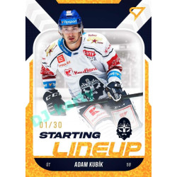 2022/23 Sportzoo ELH 2. série #SL-82 Adam Kubík Starting Lineup 3rd Period xx/30