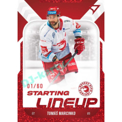 2022/23 Sportzoo ELH 2. série #SL-05 Tomáš Marcinko Starting Lineup 2nd Period xx/60
