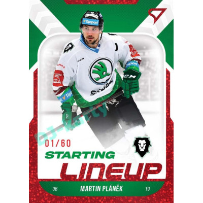 2022/23 Sportzoo ELH 2. série #SL-20 Martin Pláněk Starting Lineup 2nd Period xx/60