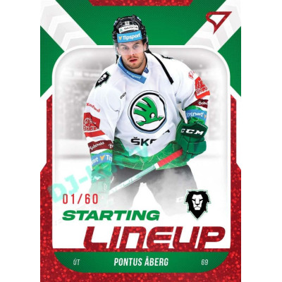 2022/23 Sportzoo ELH 2. série #SL-22 Pontus Aberg Starting Lineup 2nd Period xx/60