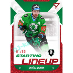 2022/23 Sportzoo ELH 2. série #SL-23 Ondřej Najman Starting Lineup 2nd Period xx/60