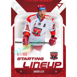 2022/23 Sportzoo ELH 2. série #SL-29 Jakub Lev Starting Lineup 2nd Period xx/60