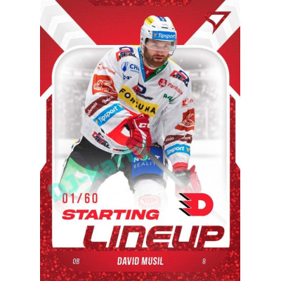2022/23 Sportzoo ELH 2. série #SL-33 David Musil Starting Lineup 2nd Period xx/60