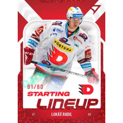 2022/23 Sportzoo ELH 2. série #SL-34 Lukáš Radil Starting Lineup 2nd Period xx/60