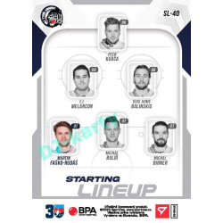2022/23 Sportzoo ELH 2. série #SL-40 Martin Faško-Rudáš Starting Lineup 2nd Period xx/60