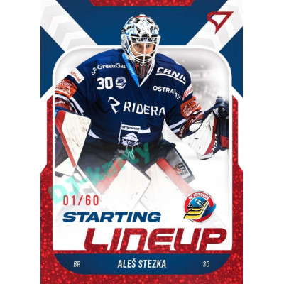 2022/23 Sportzoo ELH 2. série #SL-43 Aleš Stezka Starting Lineup 2nd Period xx/60