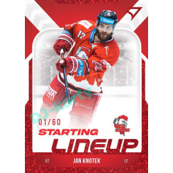 2022/23 Sportzoo ELH 2. série #SL-59 Jan Knotek Starting Lineup 2nd Period xx/60