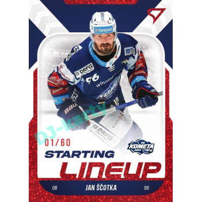 2022/23 Sportzoo ELH 2. série #SL-63 Jan Ščotka Starting Lineup 2nd Period xx/60