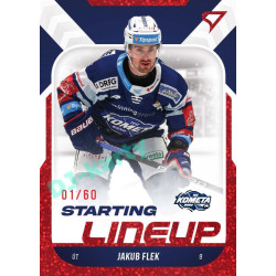 2022/23 Sportzoo ELH 2. série #SL-66 Jakub Flek Starting Lineup 2nd Period xx/60