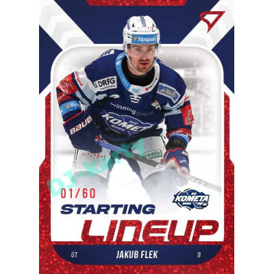 2022/23 Sportzoo ELH 2. série #SL-66 Jakub Flek Starting Lineup 2nd Period xx/60
